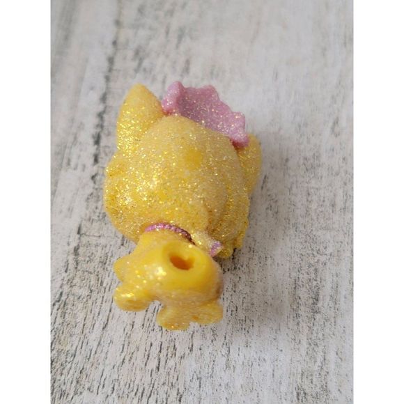 Mini orange tabby cat glitter Tiara princess pet doll accessory toy - Picture 4 of 4